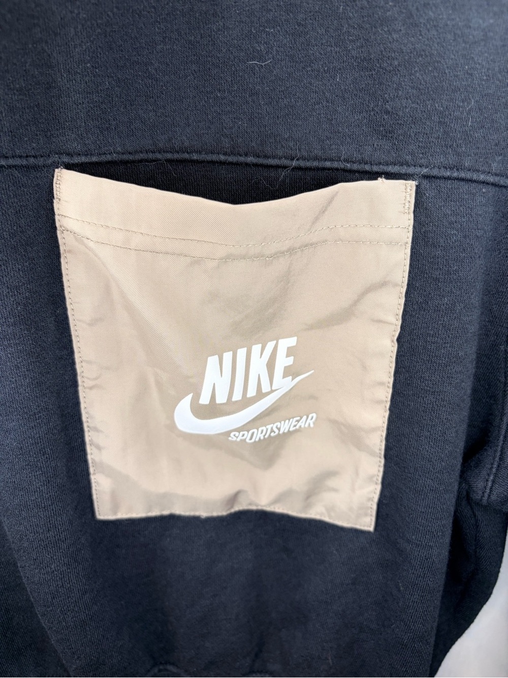 Nike Women's Black Sportswear Heritage Fleece Crewneck Sweatshirt, Size XS - Picture 6 of 10